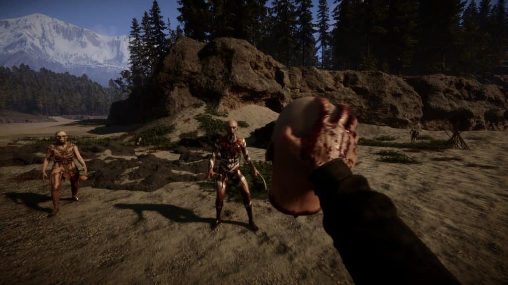 Sons Of The Forest Mutant dans la forêt de Sons Of The Forest
