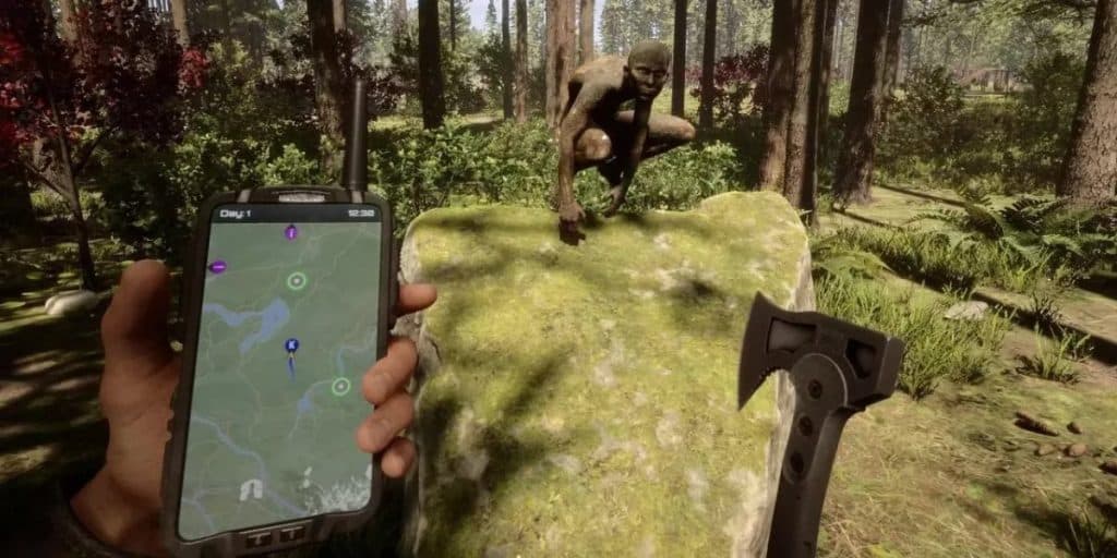 Sons Of The Forest Forêt sous la neige dans Sons Of The Forest