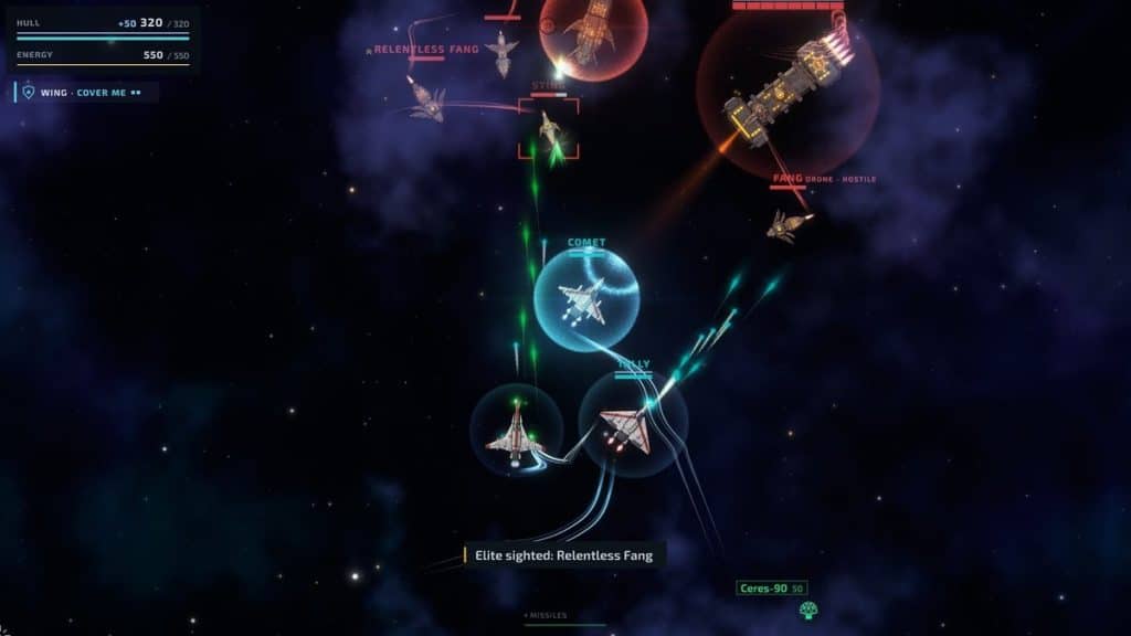 Space Defender Frontier Squadron Combat spatial vue du dessus Space Defender Frontier Squadron