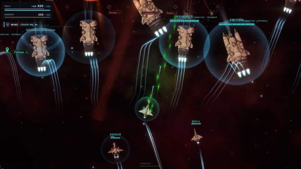 Space Defender Frontier Squadron Ailiers en escadrille Space Defender Frontier Squadron