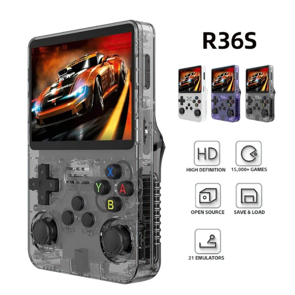 Test de la R36S : la console rétro à 30 € vaut-elle le coup ? Console de jeu portable rétro avec écran et boutons de commande